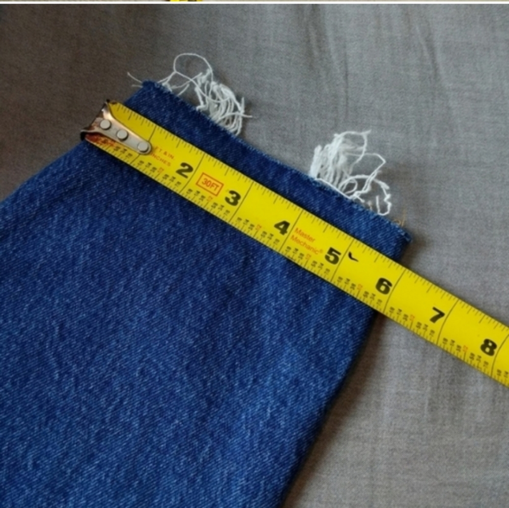Levi's 501 Crop High Rise Jeans Charleston Fun Straight Leg - Picture 9 of 9